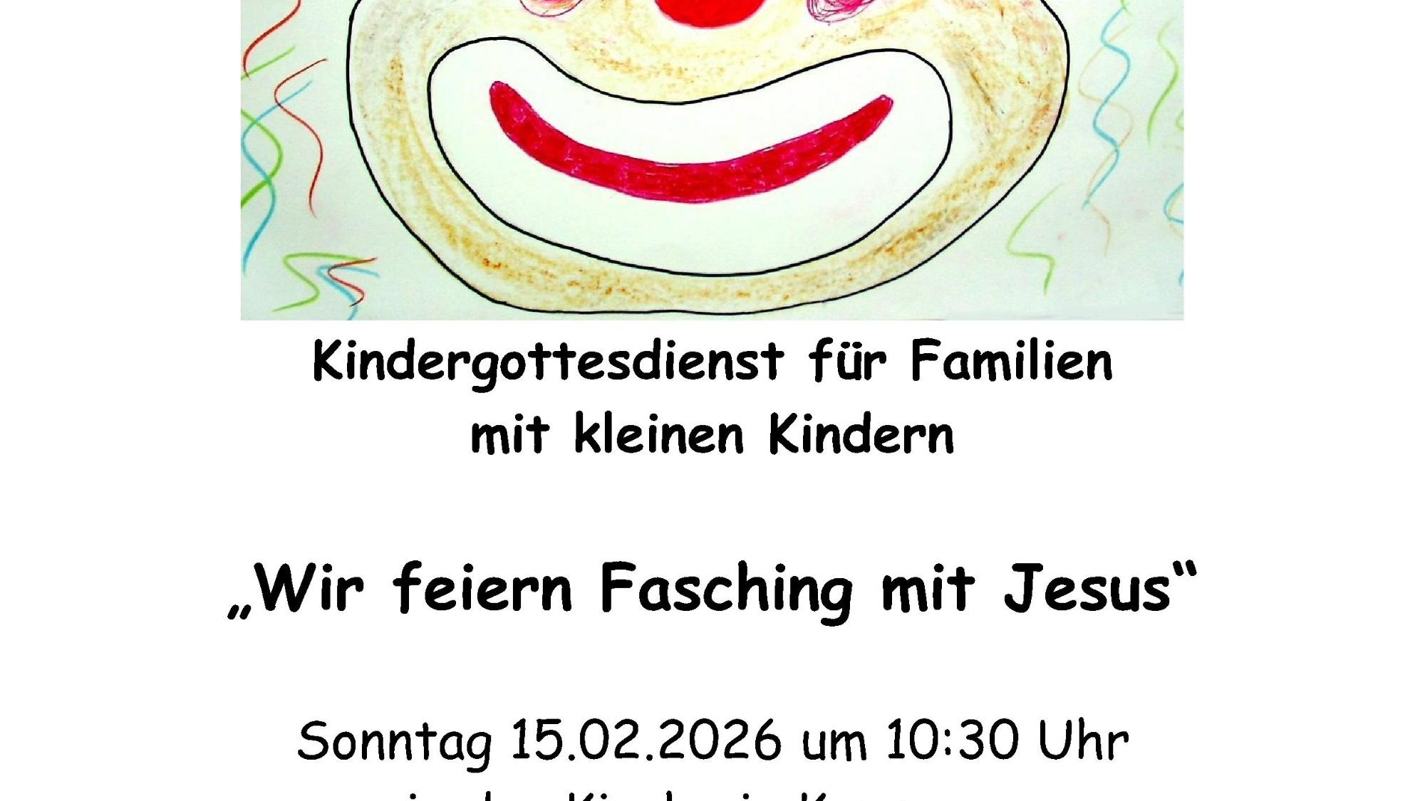 Kindergottesdienst Fasching 2026