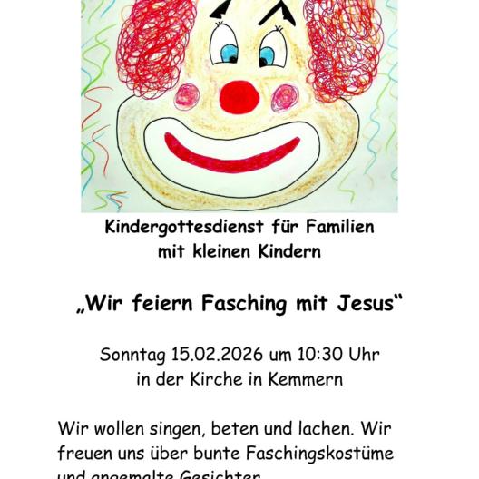 Kindergottesdienst Fasching 2026