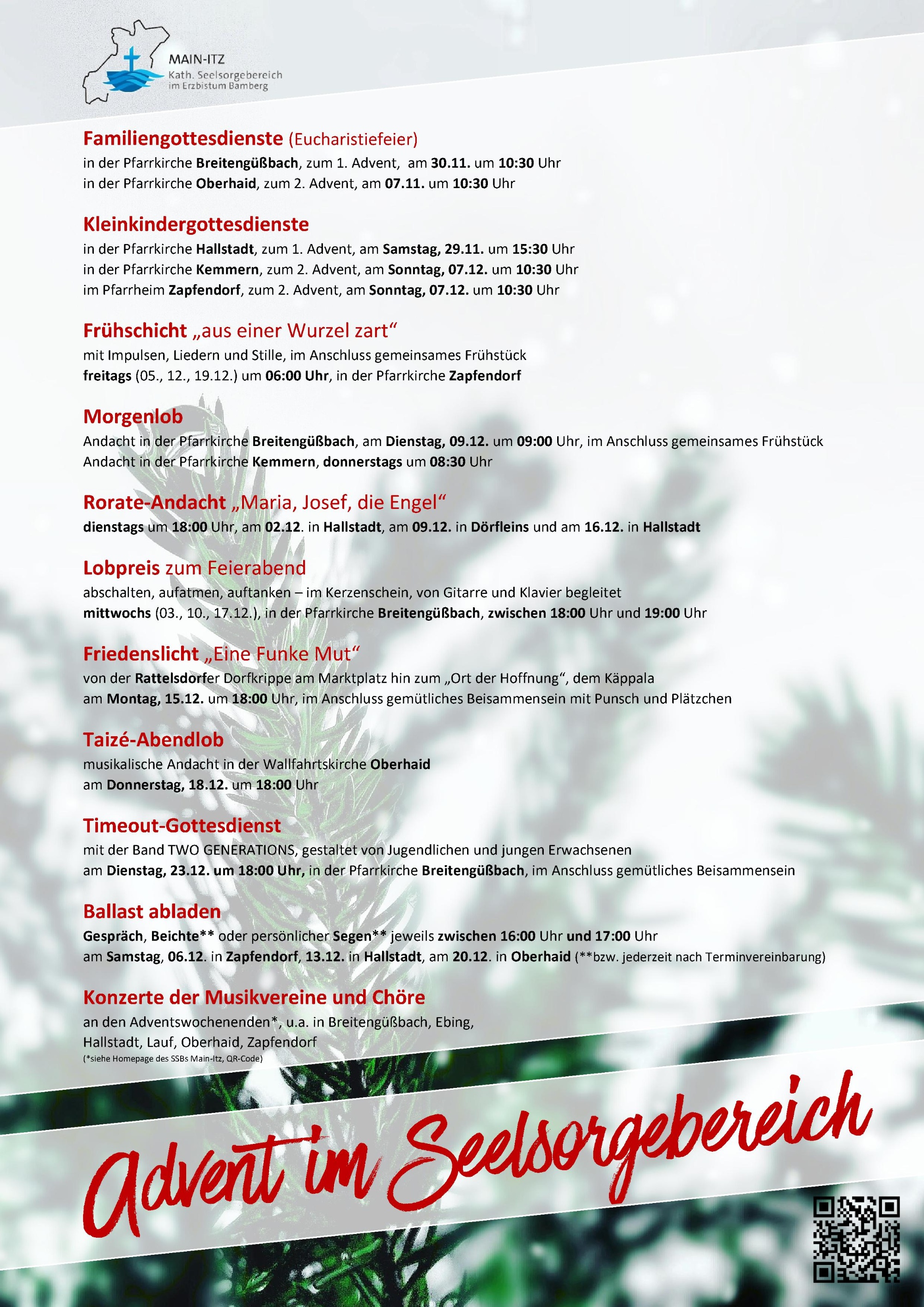 Advent im SSB Main-Itz 2025