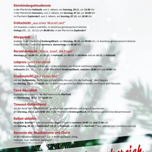 Advent im SSB Main-Itz 2025