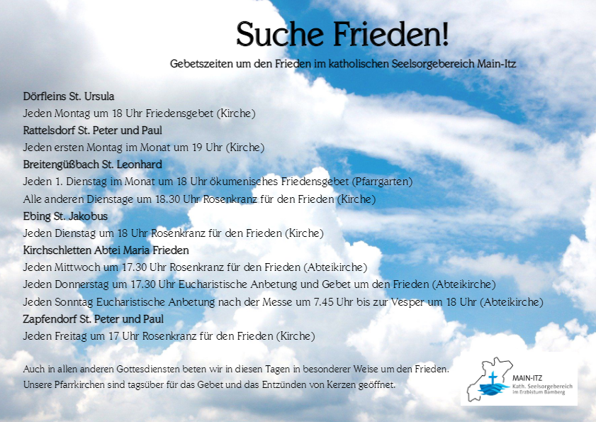 Gebetszeiten um den Frieden