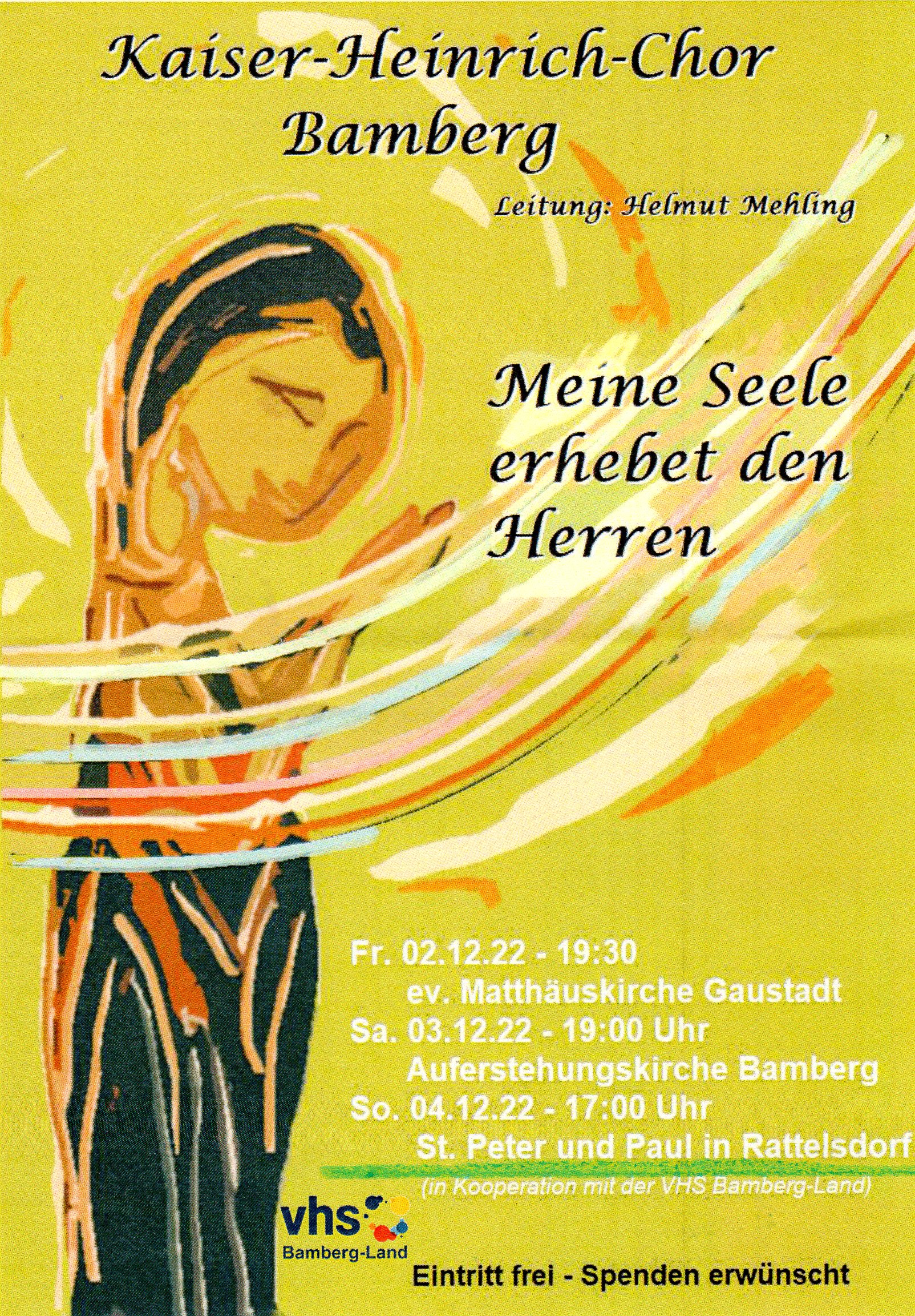 Konzert mit dem Sankt Heinrichschor von Bamberg