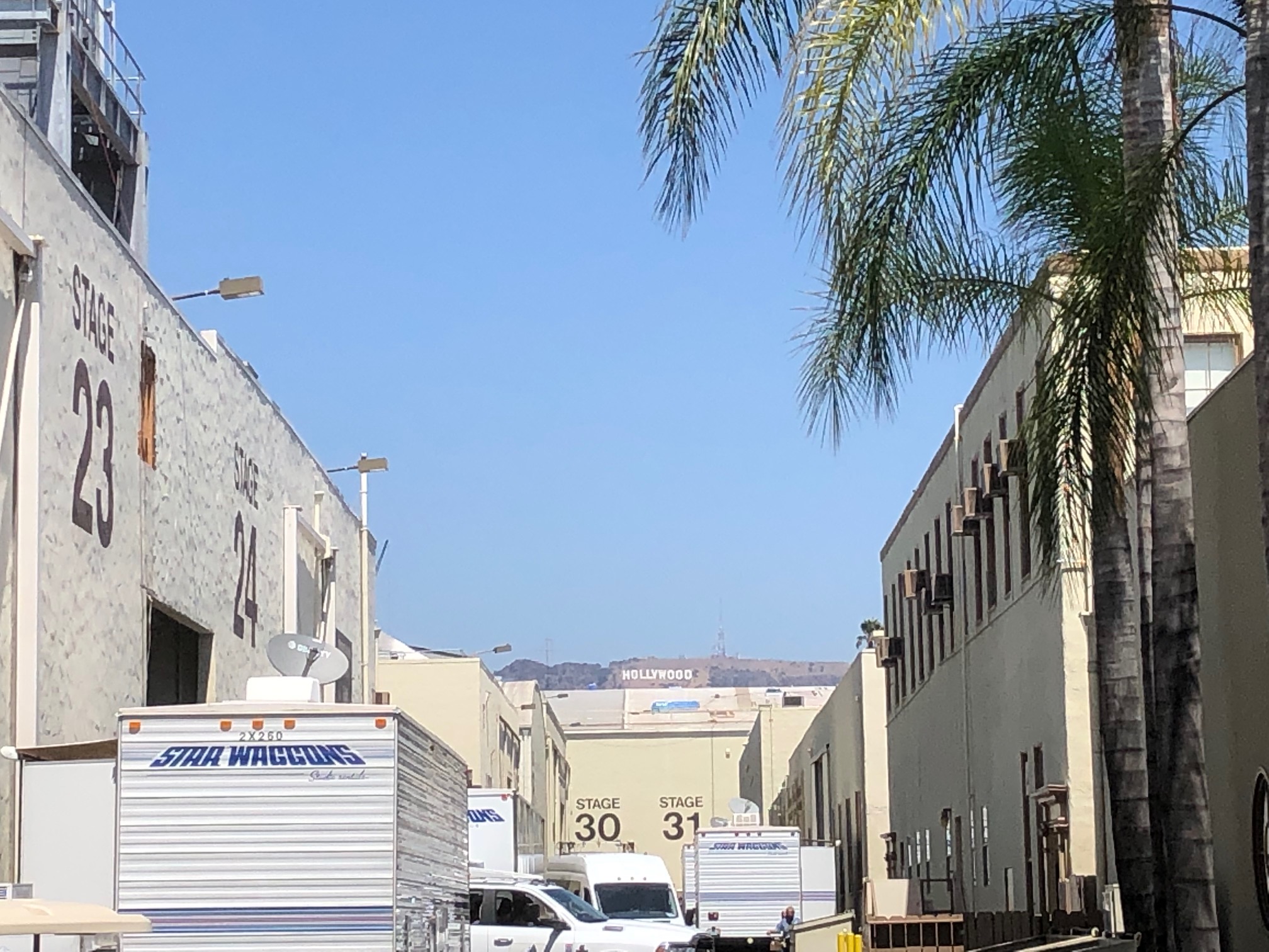 Paramountstudio und Hollywoodsign