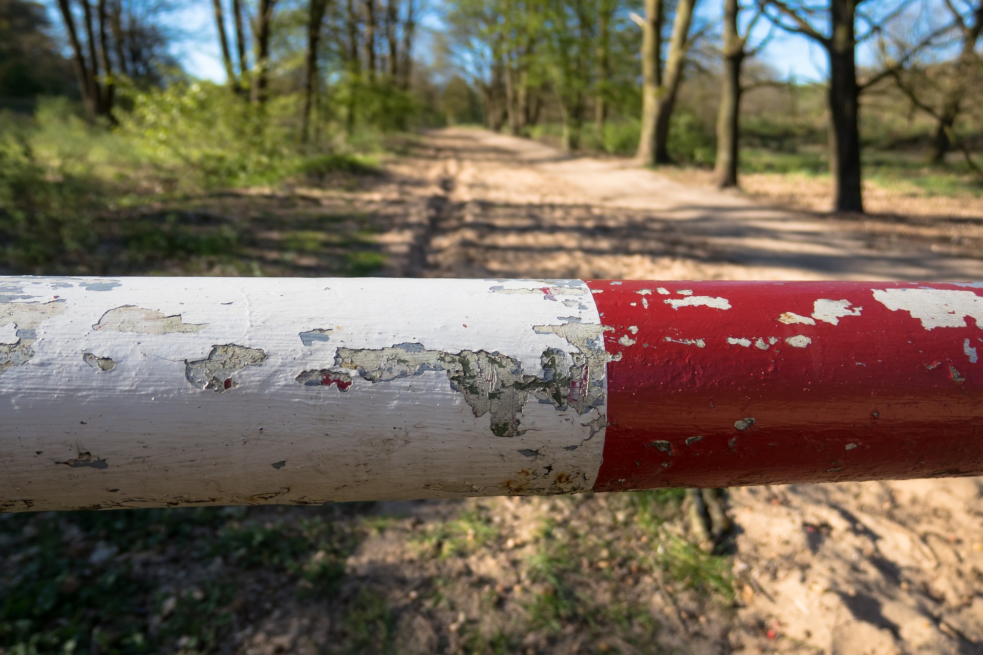 Schranke an der Grenze